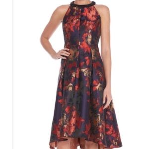 Beautiful SLNY dress purple and red